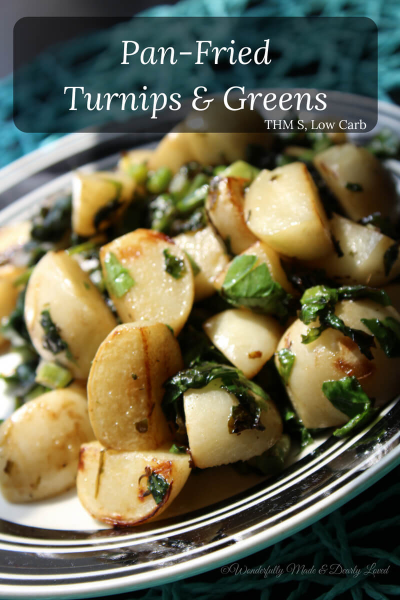 Pan-Fried Turnips & Greens