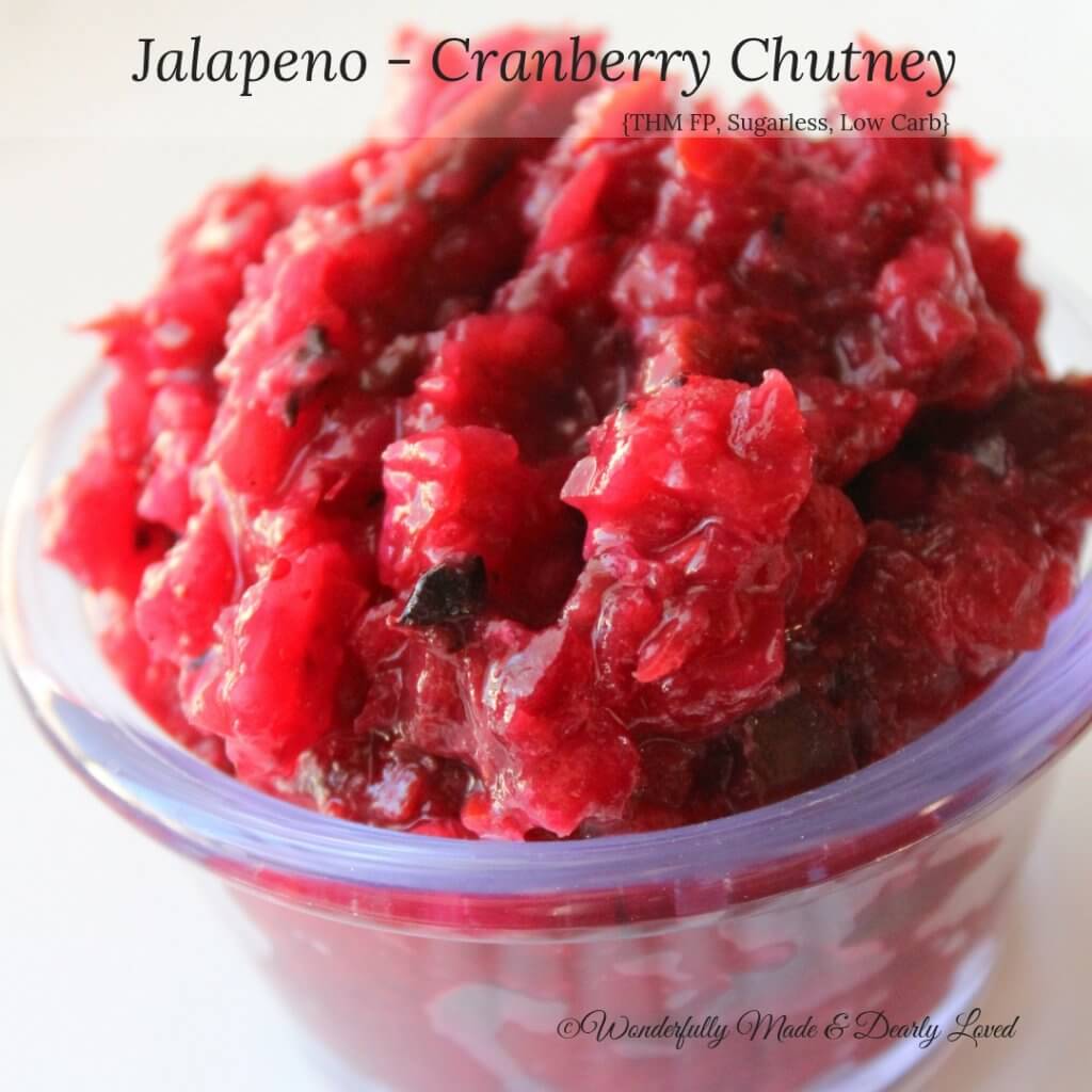 Jalapeno-Cranberry Chutney (THM FP, Low Carb, Low Fat)