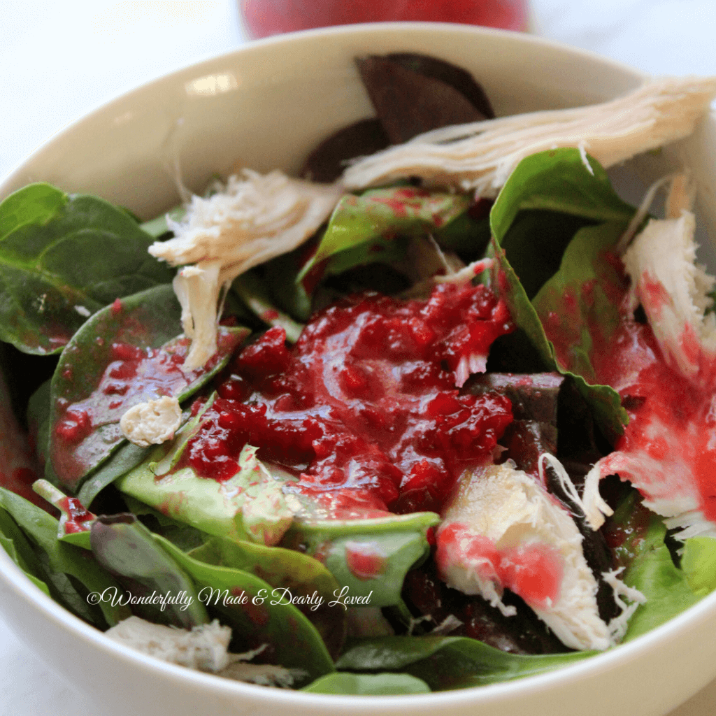 Jalapeno Cranberry Vinaigrette Salad Dressing THM