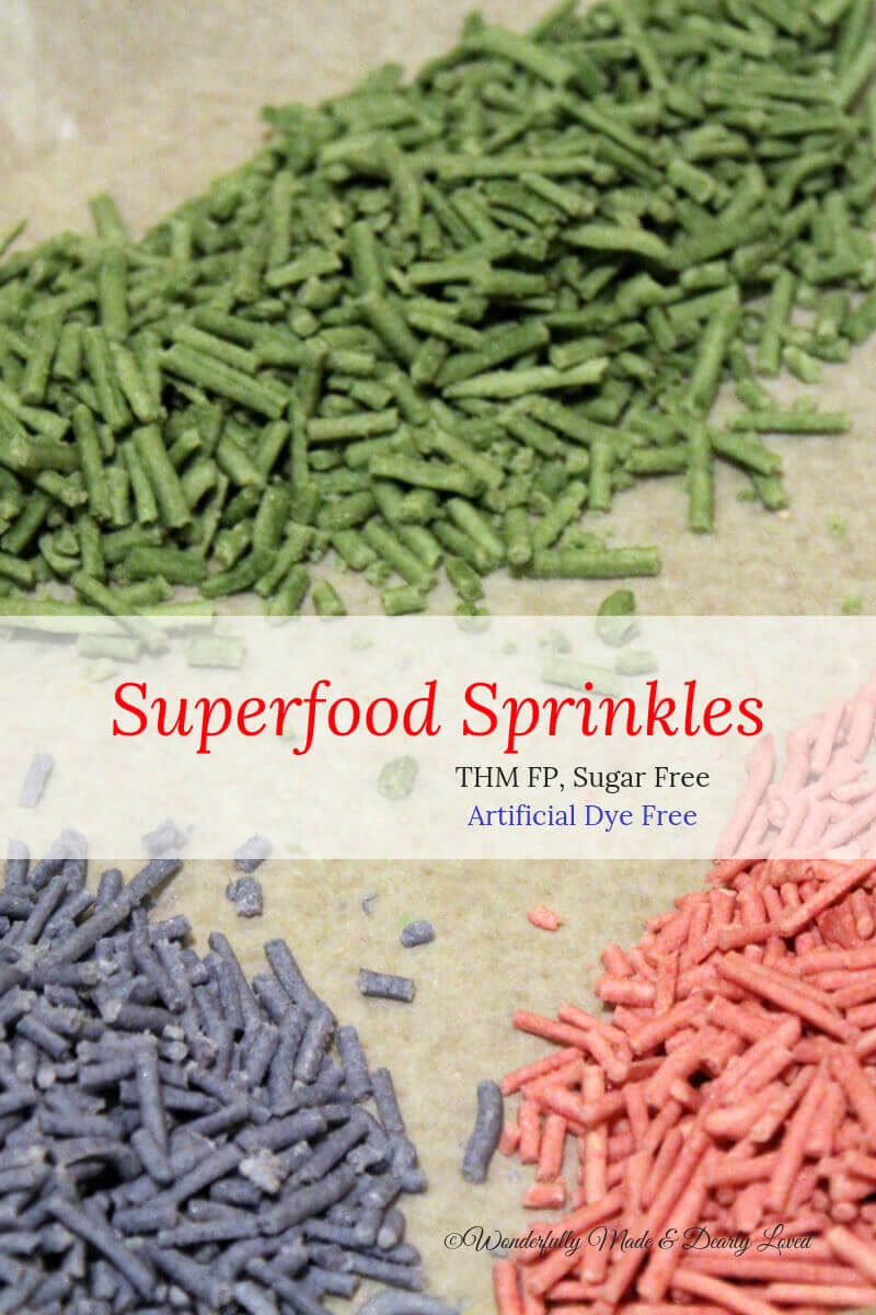 Superfood Sprinkles {THM FP, Sugar Free, Artificial Dye Free}