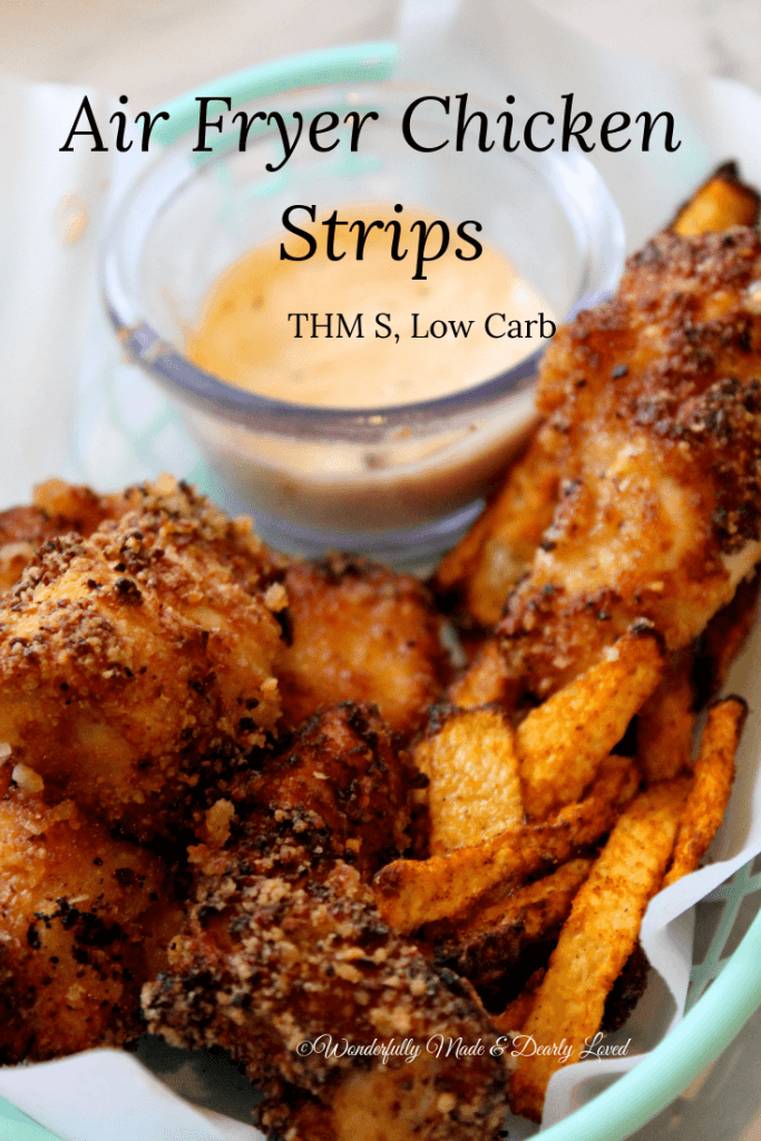 Air Fryer Chicken Strips {THM S, Low Carb}