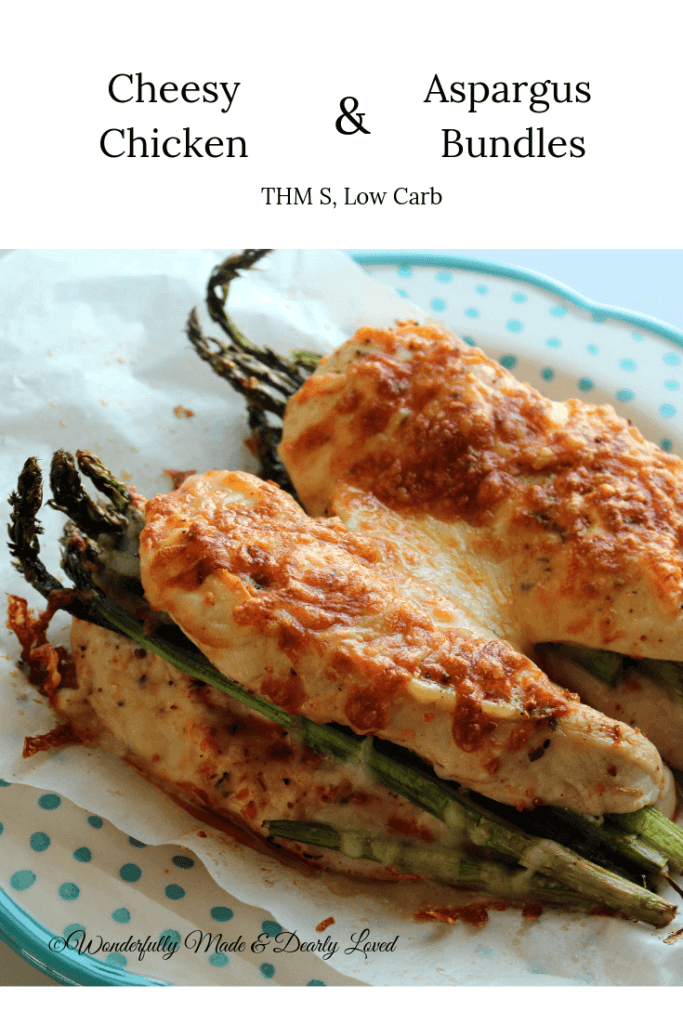 Cheesy Chicken & Asparagus Bundles {THM S, Low Carb}