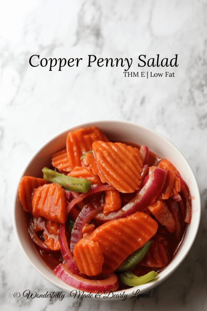 Low Fat Copper Penny Salad (THM E)