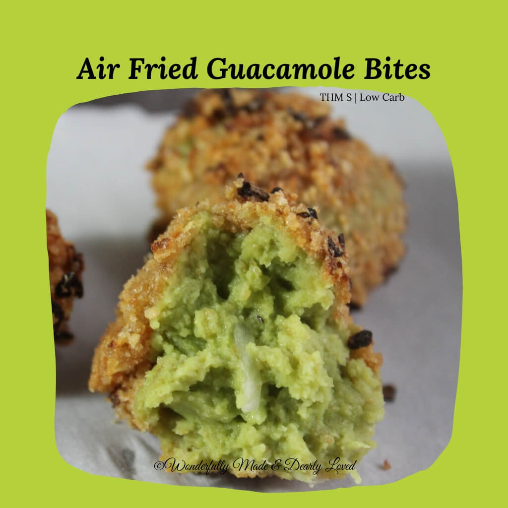 Creamy guacamole bites that are air fried in minutes. A wonderfully fun finger food for entertaining or lunch on the go.