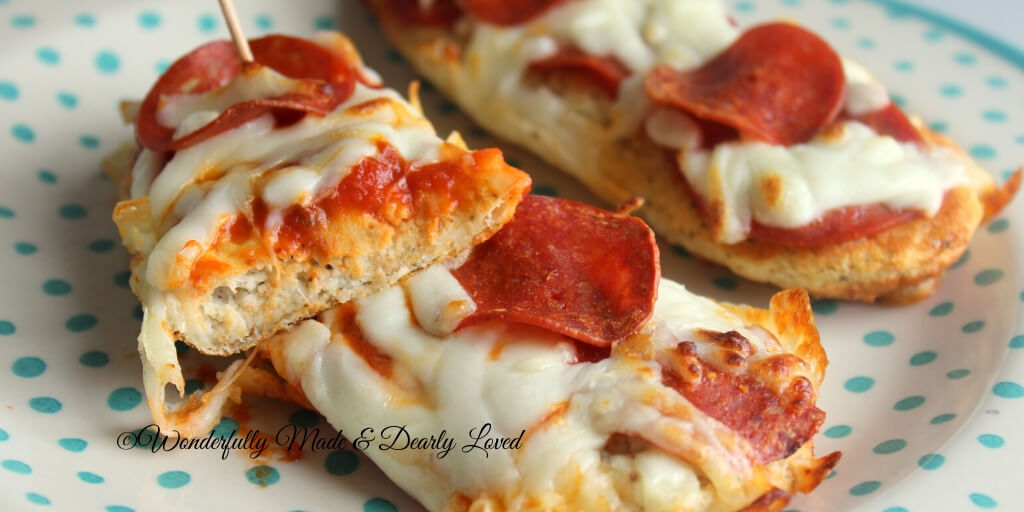 French Bread Pizza (THM S, Gluten Free, Low Carb)