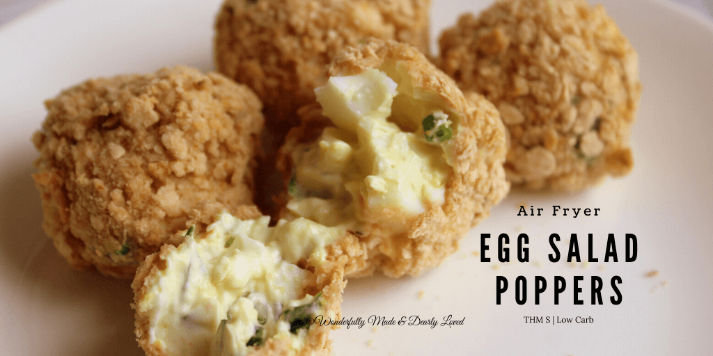 Egg Salad Poppers {Air Fryer or Not} THM S | Low Carb}
