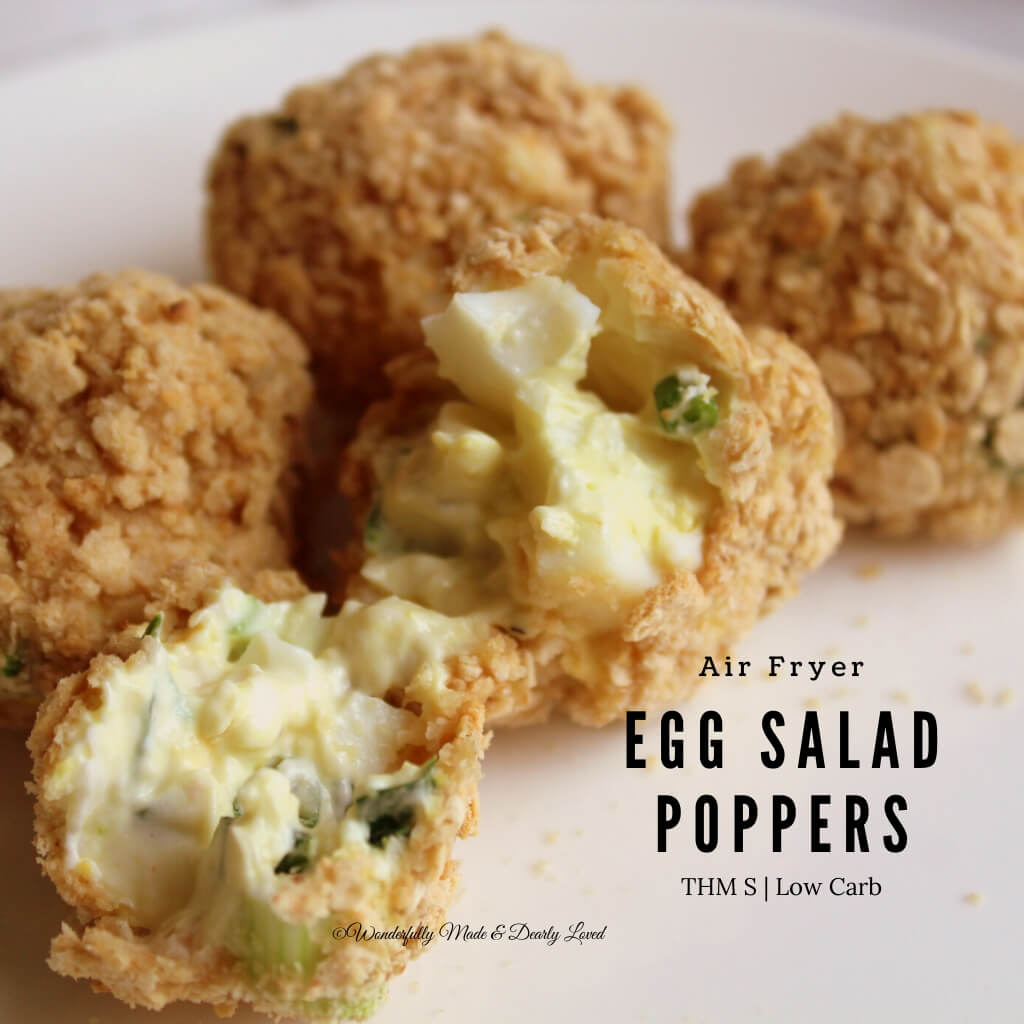 Air Fryer Egg Salad Poppers (THM S | Low Carb)