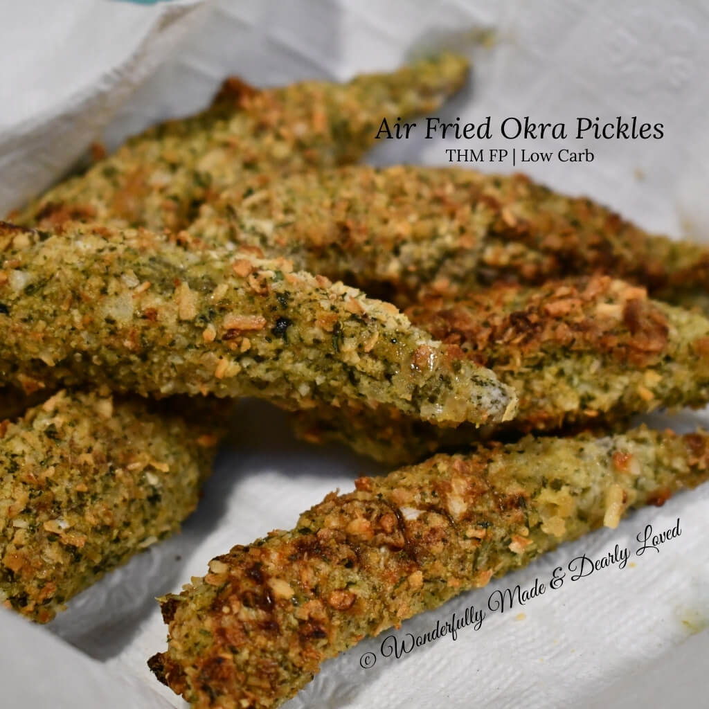 Air fryer fried top okra