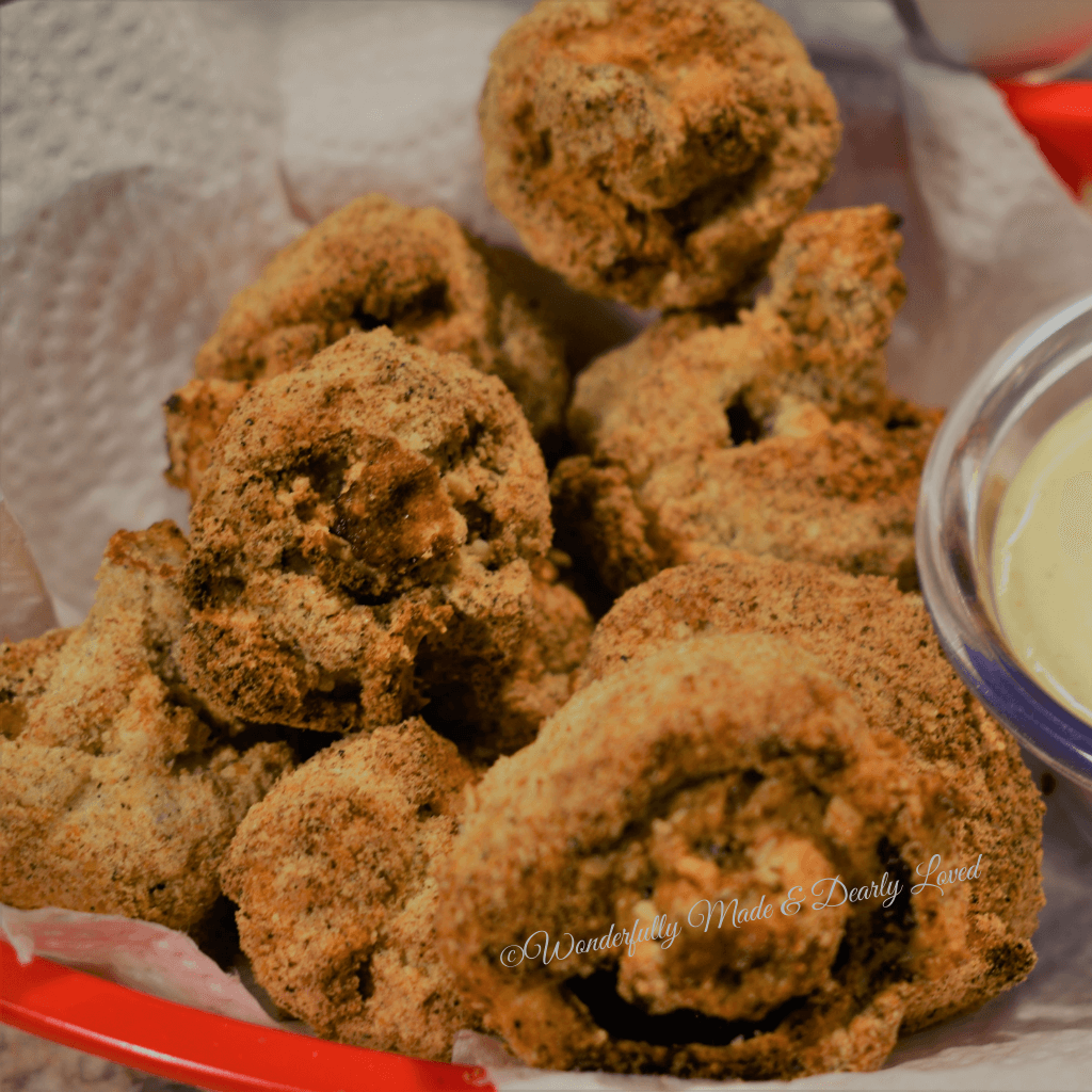 Breaded Mushrooms from the air fryer