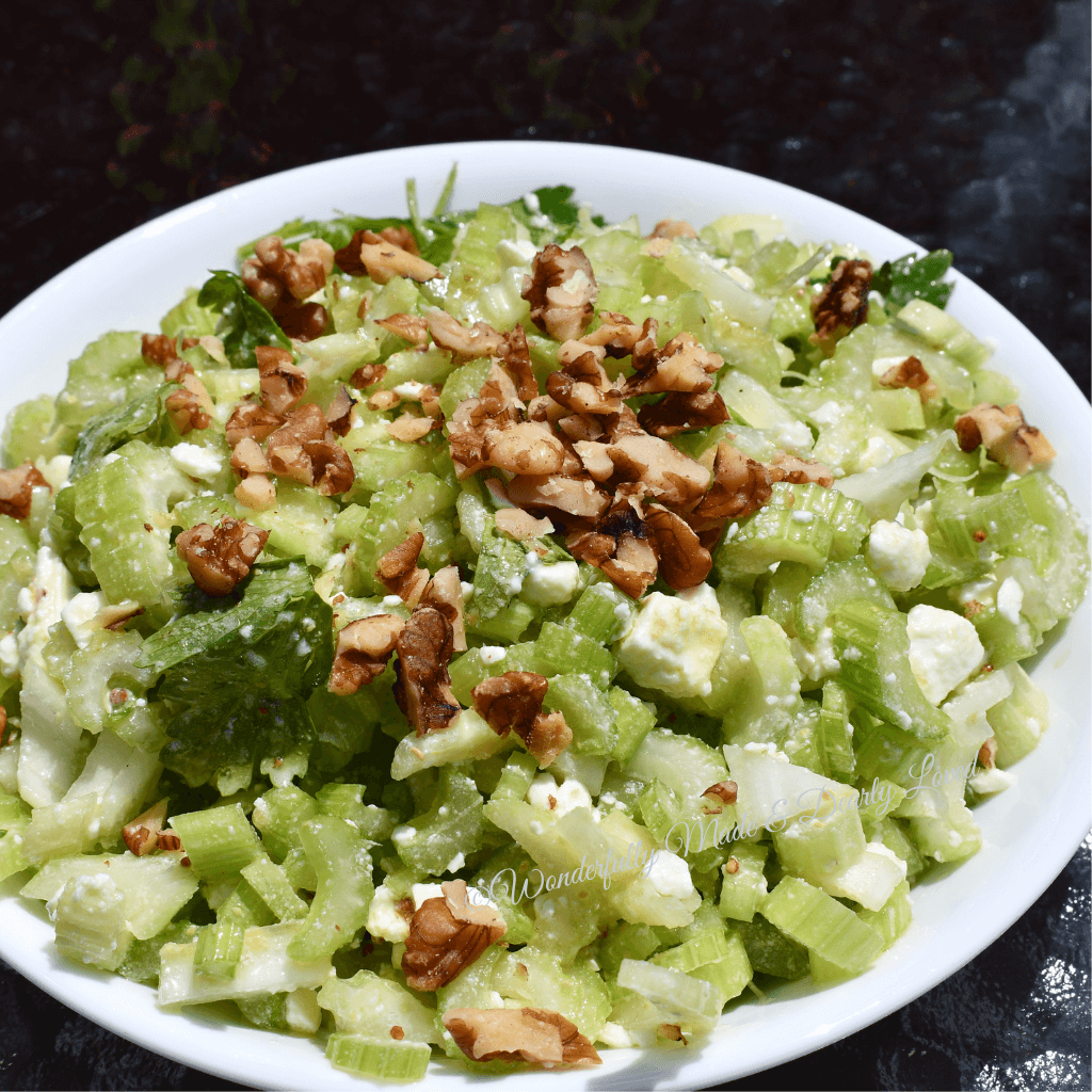 Mediterranean Celery Salad Low Carb, Low Fat